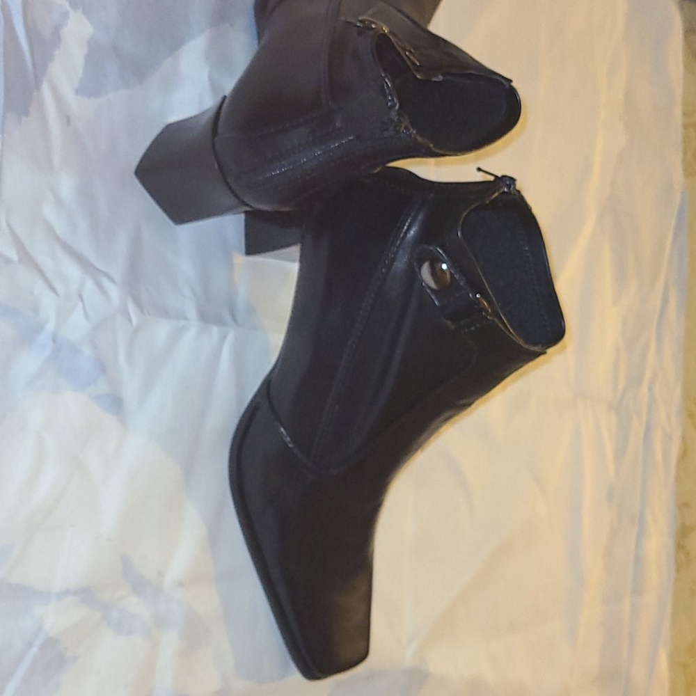 Black ankle boots